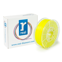 REAL Filament 3D żółty fluorescencyjny 1,75 mm PLA 1 kg, REAL  DFP02337