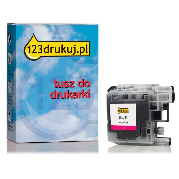 123drukuj zamiennik Brother LC-221M tusz czerwony LC221MC 350038 - 1