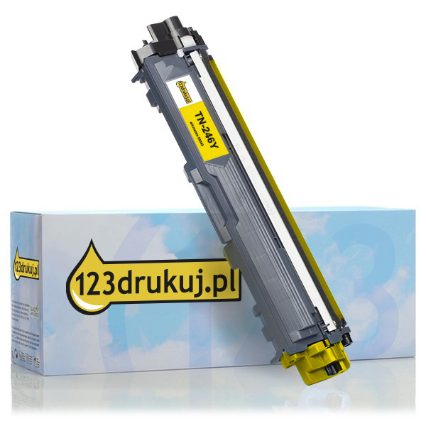 123drukuj zamiennik Brother TN-246Y toner żółty, zwiększona pojemność TN246YC 051073 - 1