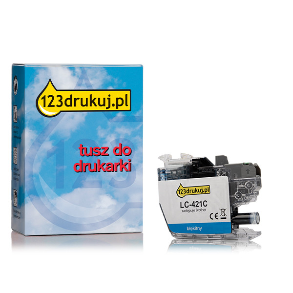 123drukuj zamiennik Brother LC-421C tusz niebieski LC-421CC 051287 - 1