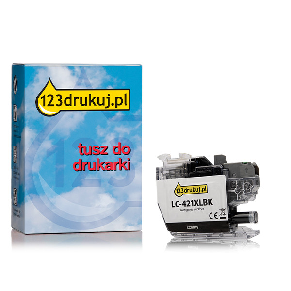 123drukuj zamiennik Brother LC-421XLBK tusz czarny, zwiększona pojemność LC-421XLBKC 051295 - 1