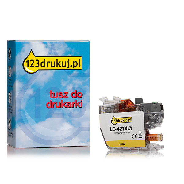 123drukuj zamiennik Brother LC-421XLY tusz żółty, zwiększona pojemność LC-421XLYC 051301 - 1