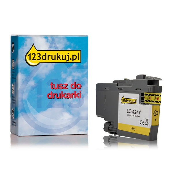 123drukuj zamiennik Brother LC-424Y tusz żółty LC424YC 051273 - 1