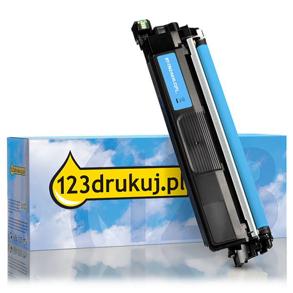 123drukuj zamiennik Brother TN-248XLC toner niebieski, zwiększona pojemność TN248XLCC 051423 - 1