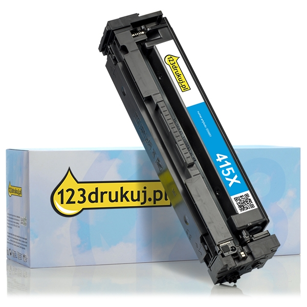 123drukuj zamiennik HP 415X (W2031X) toner niebieski, zwiększona pojemność W2031XC 055441 - 1