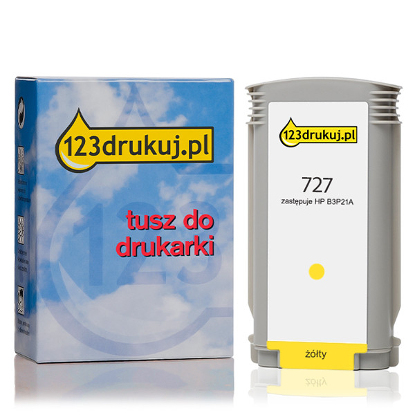 123drukuj zamiennik HP 727 (B3P21A) tusz żółty, zwiększona pojemność B3P21AC 044295 - 1