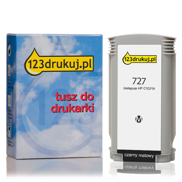 123drukuj zamiennik HP 727 (C1Q11A) tusz czarny matowy C1Q11AC 044287 - 1