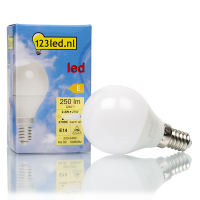 123inkt Żarówka E14 LED 123led | kula | matowa | 2700K | 2,2 W (25 W)  LDR01632