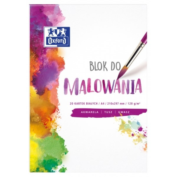 Blok do malowania A4/20k Oxford, biały  246525 - 1