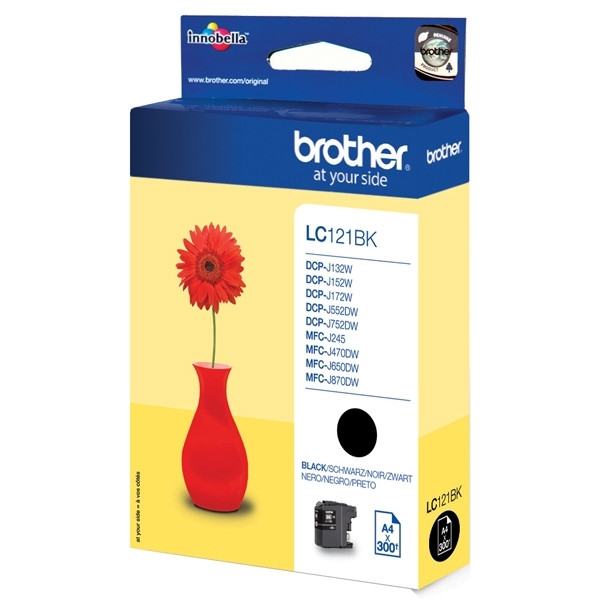 Brother LC-121BK tusz czarny, oryginalny LC-121BK 029114 - 1