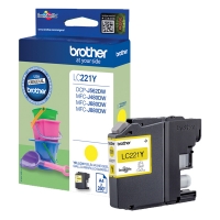 Brother LC-221Y tusz żółty, oryginalny LC221Y 350012