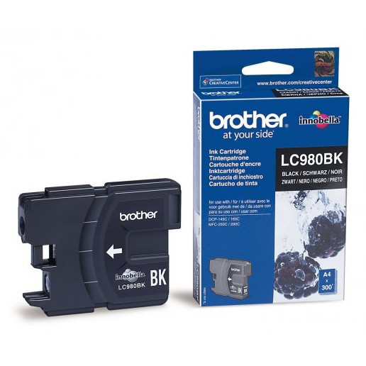 Brother LC-980BK tusz czarny, oryginalny LC980BK 028868 - 1