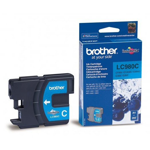 Brother LC-980C tusz niebieski, oryginalny LC980C 028870 - 1