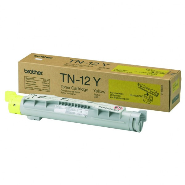 Brother TN-12Y toner żółty, oryginalny TN12Y 029830 - 1