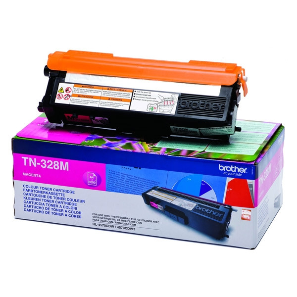 Brother TN-328M toner czerwony, extra zwiększona pojemność, oryginalny TN328M 029206 - 1