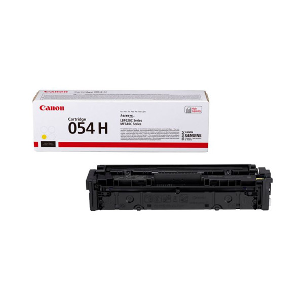 Canon 054H Y toner żółty, zwiększona pojemność, oryginalny 3025C002 070072 - 1