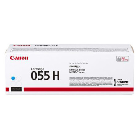 Canon 055H C toner niebieski, zwiększona pojemność, oryginalny 3019C002 070052 - 1