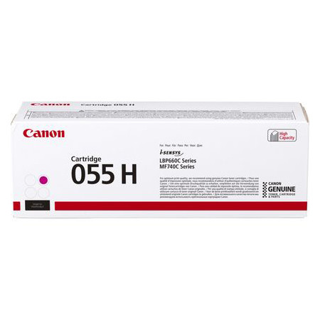 Canon 055H M toner czerwony, zwiększona pojemność, oryginalny 3018C002 070054 - 1