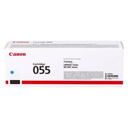 Canon 055 C toner niebieski, oryginalny 3015C002 070044 - 1