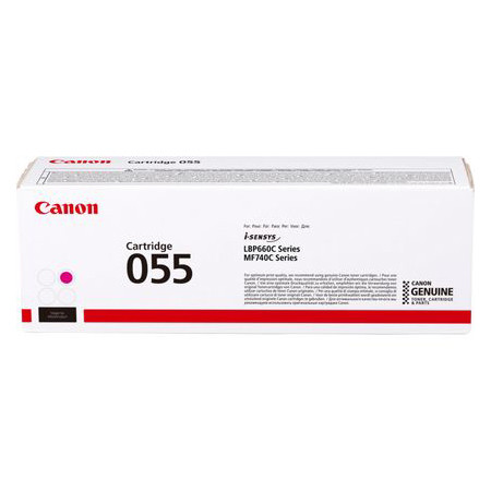 Canon 055 M toner czerwony, oryginalny 3014C002 070046 - 1