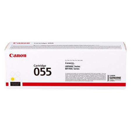 Canon 055 Y toner żółty, oryginalny 3013C002 070048 - 1