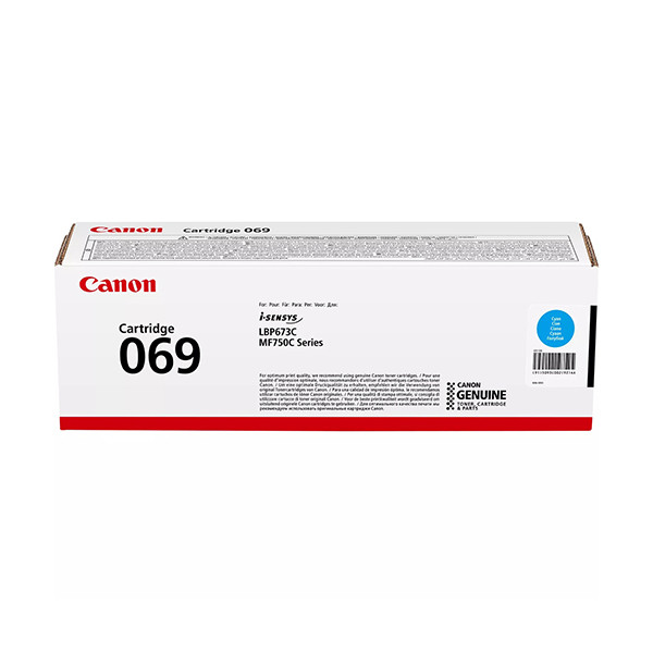 Canon 069 C toner niebieski, oryginalny 5093C002 070130 - 1