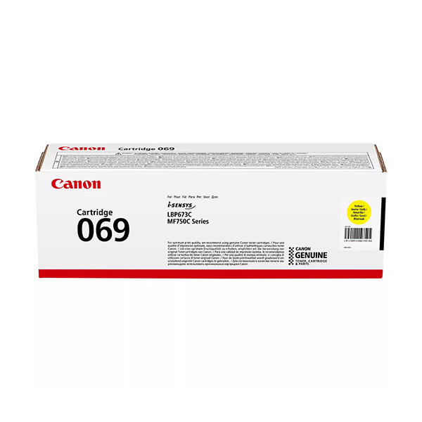 Canon 069 Y toner żółty, oryginalny 5091C002 070134 - 1