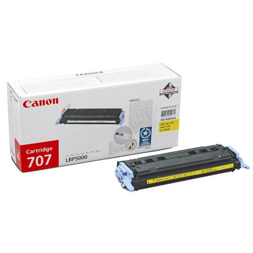 Canon 707 Y (CRG707Y) toner żółty, oryginalny 9421A004AA 071468 - 1