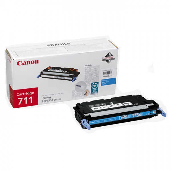 Canon 711 C (CRG711C) toner niebieski, oryginalny 1659B002AA 070985 - 1