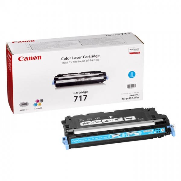 Canon 717 C (CRG717C) toner niebieski, oryginalny 2577B002AA 070922 - 1