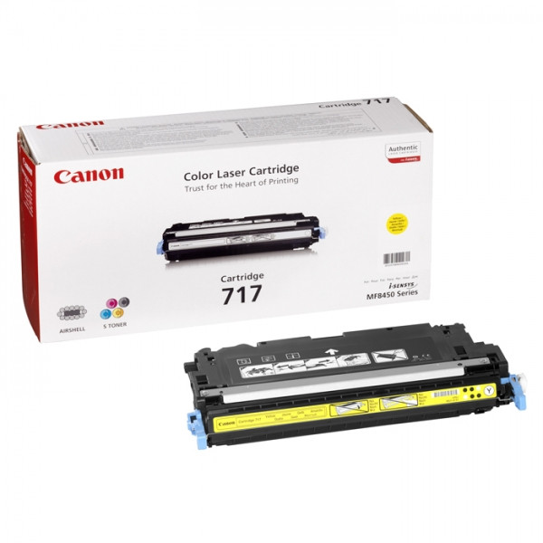 Canon 717 Y (CRG717Y) toner żółty, oryginalny 2575B002AA 070926 - 1