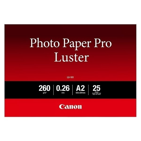 Canon LU-101 papier fotograficzny, 260 gramów A2, (25 kartek) 6211B026 154026 - 1