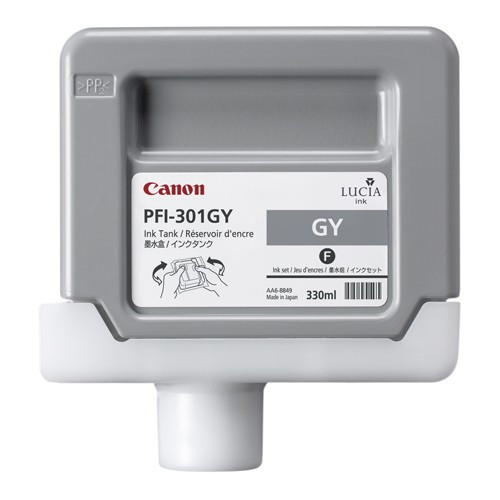 Canon PFI-301GY tusz szary, oryginalny 1495B001 018300 - 1