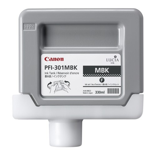 Canon PFI-301MBK tusz matowy czarny, oryginalny 1485B001 018280 - 1