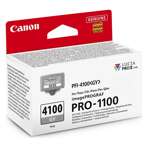 Canon PFI-4100GY tusz szary, oryginalny 6783C001 083742 - 1