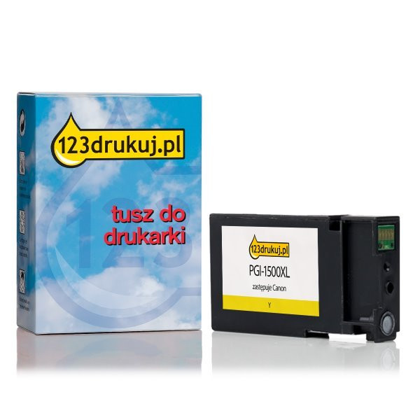 Canon PGI-1500XL Y tusz żółty, zwiększona pojemność, wersja 123drukuj 9195B001C 018529 - 1