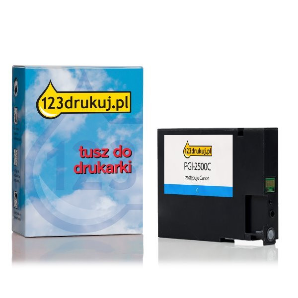 Canon PGI-2500C tusz niebieski, wersja 123drukuj 9301B001C 010291 - 1