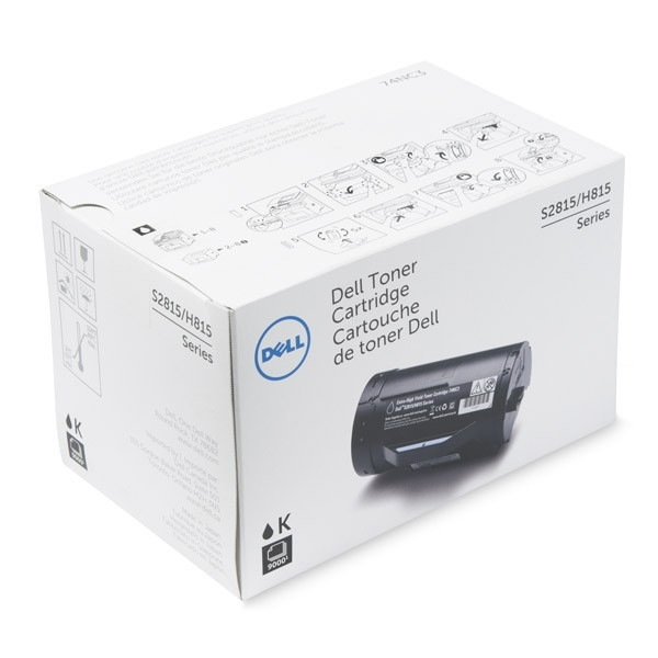 Dell 593-BBRU (J9Y0C) toner czarny, zwiększona pojemność, oryginalny 593-BBRU 086142 - 1