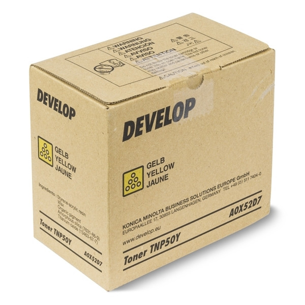 Develop TNP-50Y (A0X52D7) toner żółty, oryginalny A0X52D7 049328 - 1