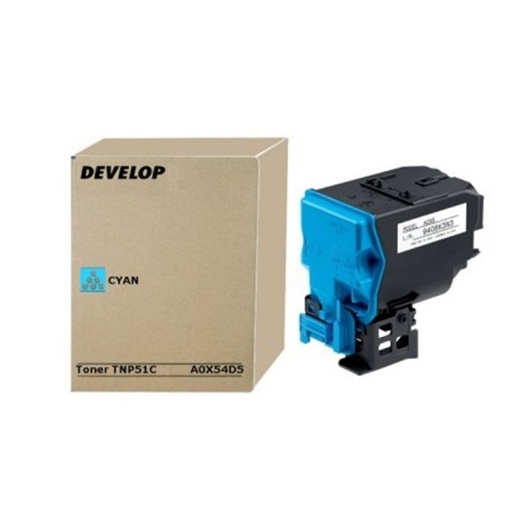 Develop TNP-51C (A0X54D5) toner niebieski, oryginalny A0X54D5 049240 - 1