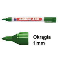 Edding Marker permanentny Edding 400 zielony (okrągły 1 mm) 4-400004 200530