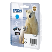 Epson 26XL (T2632) tusz niebieski, zwiększona pojemność, oryginalny C13T26324010 C13T26324012 026512