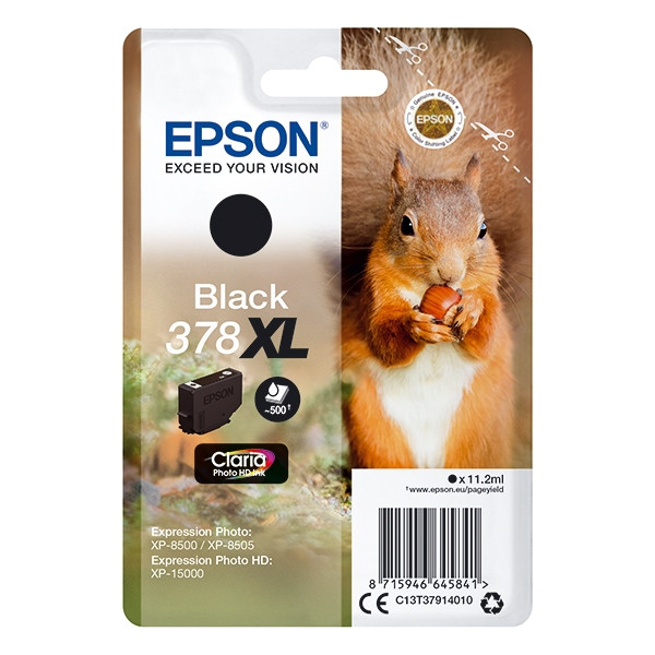 Epson 378XL tusz czarny, zwiększona pojemność, oryginalny C13T37914010 027110 - 1