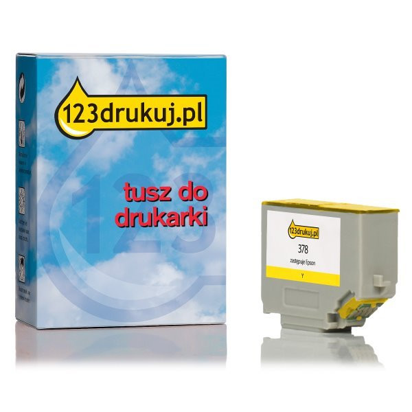 Epson 378 tusz żółty, wersja 123drukuj C13T37844010C 027105 - 1