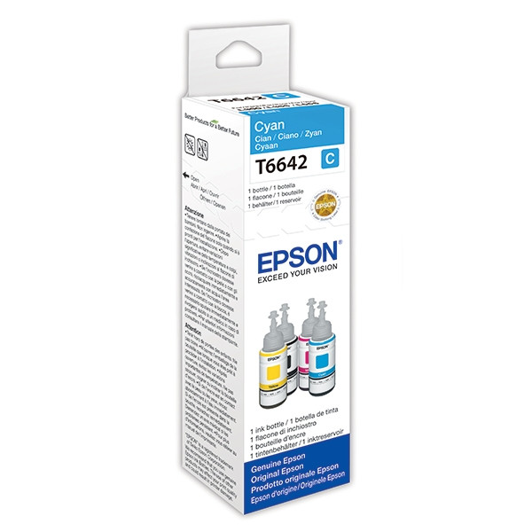 Epson 664 (T6642) tusz niebieski, oryginalny C13T664240 026750 - 1