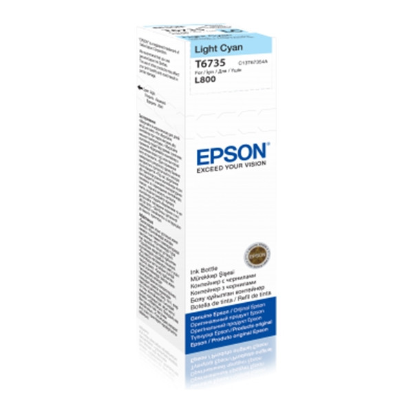 Epson 673 (T6735) tusz jasnoniebieski, oryginalny C13T67354A 026824 - 1