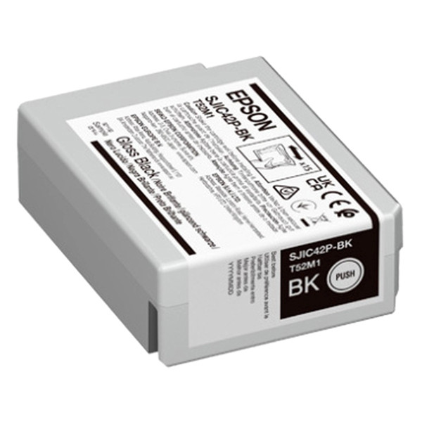 Epson C13T52M140 (SJIC42P-BK) tusz czarny, oryginalny C13T52M140 084328 - 1