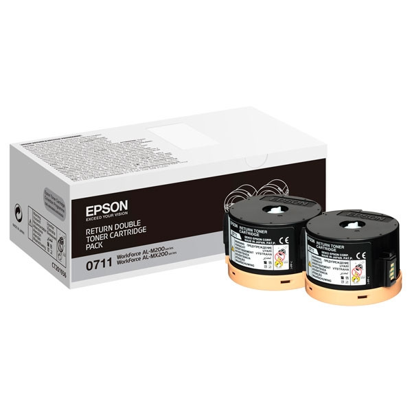 Epson Pakiet Epson S050711 2 x toner czarny, oryginalny C13S050711 052034 - 1