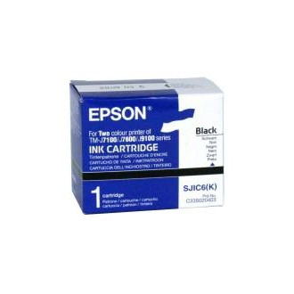 Epson S020403 (SJIC6) tusz czarny, oryginalny C33S020403 080174 - 1