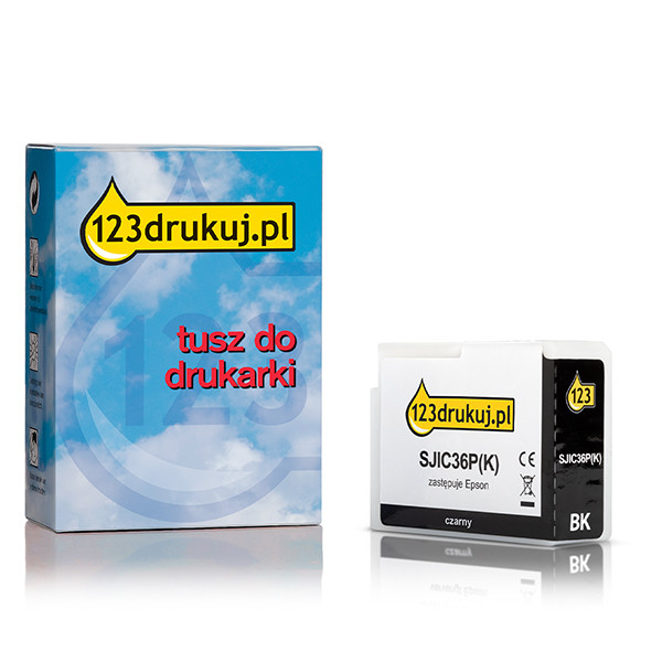 Epson SJIC36P(K) tusz czarny, wersja 123drukuj C13T44C140C 083607 - 1